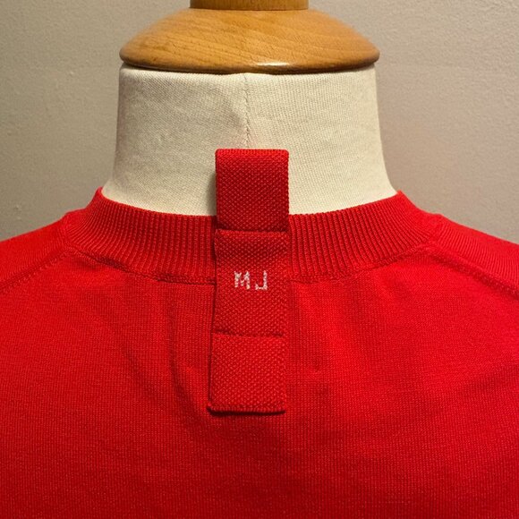 NWT Marc Jacobs long sleeve crew neck cardigan with logo in True Red - Picture 7 of 13